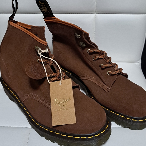 Dr. Martens Other - Dr Martens 101 C.F. Stead Tan Suede Boots W/Ben SDr. Martens Brown Leather Boots